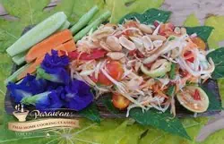 The Thai Food Name for  Green Papaya Salad is Som Tam